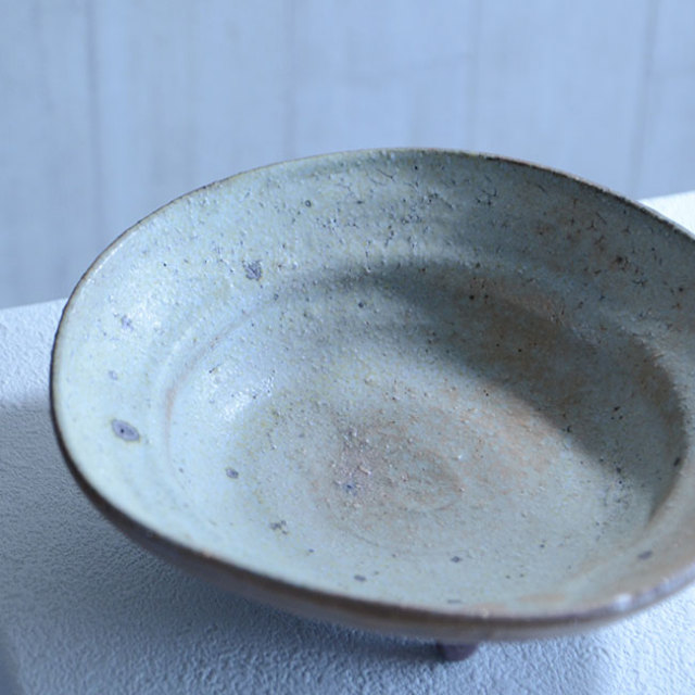 和食器 塩釉足付七寸鉢 作家「荒木義隆」