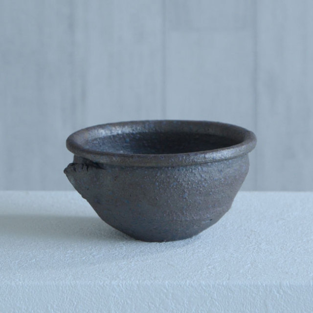 和食器 ラオス焼締塩釉玉縁片口鉢 作家「荒木義隆」