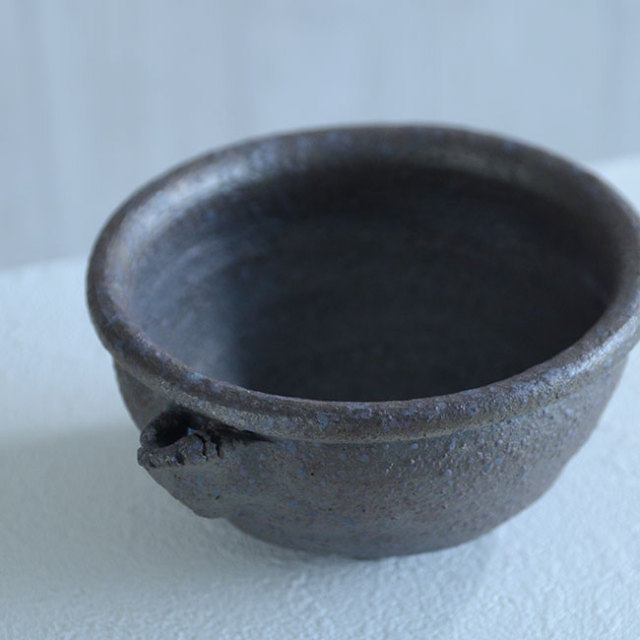 和食器 ラオス焼締塩釉玉縁片口鉢 作家「荒木義隆」