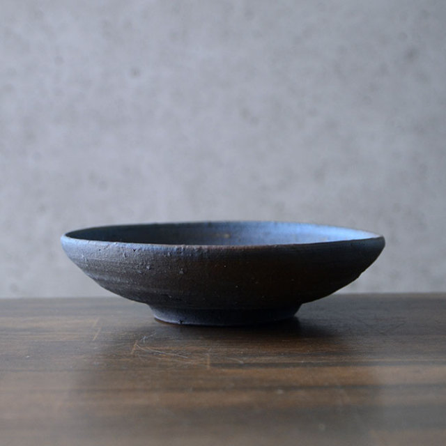 和食器 焼締万頭六寸鉢 作家「荒木義隆」