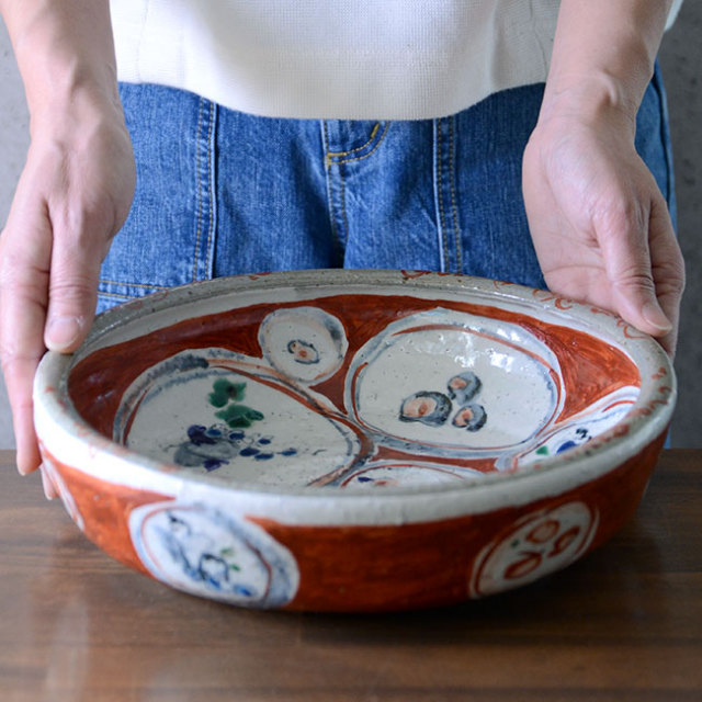 漆器 ドラゴンと虎の器　蘭鉢 龍蘭鉢 （石井盆栽】龍図 蘭鉢 盆栽鉢 万年青鉢 植木鉢p-079）