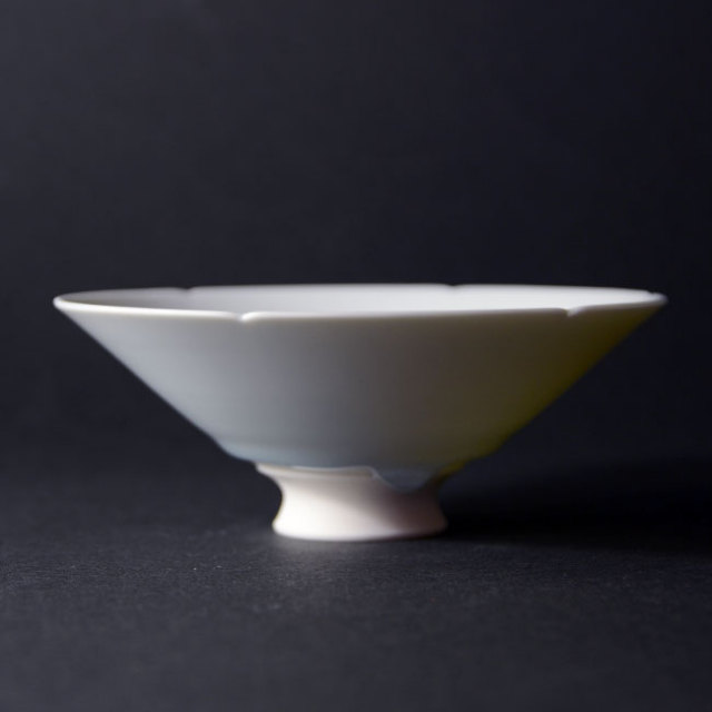 光彩磁茶碗（共箱付） 作家「永草陽平」 