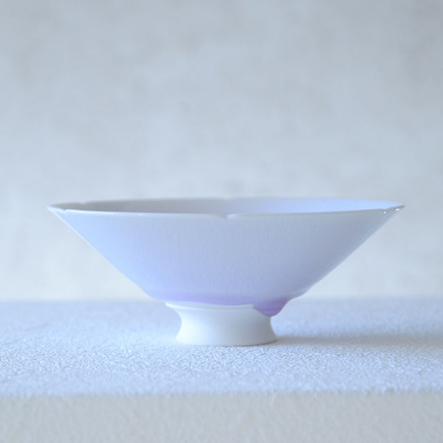 光彩磁茶碗（共箱付） 作家「永草陽平」 