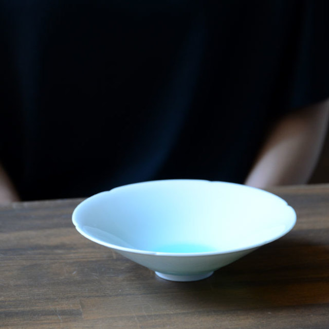 青白磁鉢5.5寸（YN-013） 作家「永草陽平」
