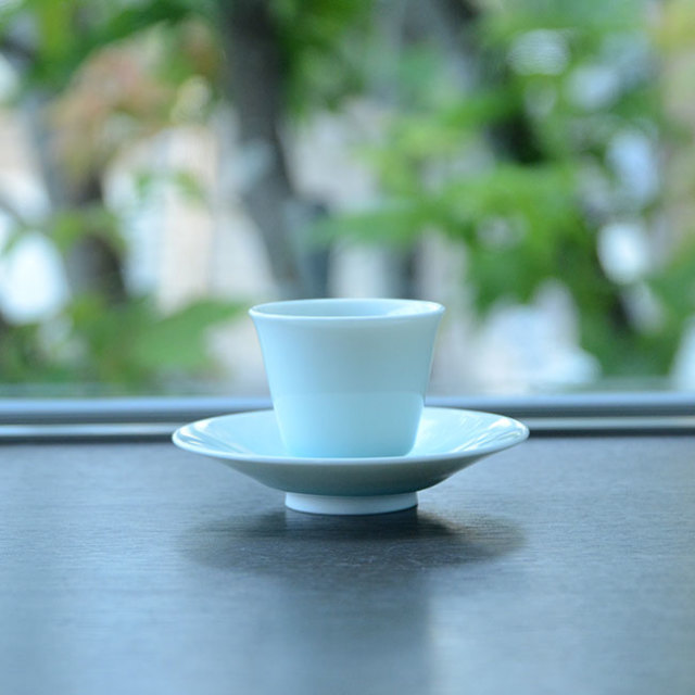 青白磁茶器揃（YN-021） 作家「永草陽平」