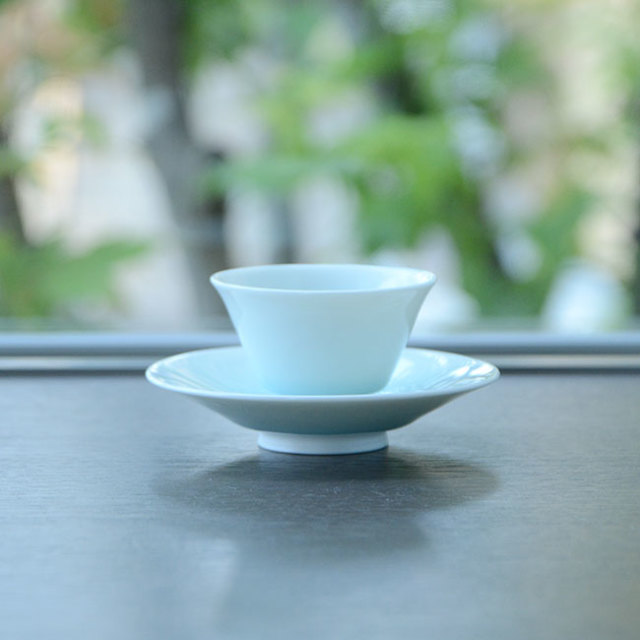 青白磁茶器揃（YN-022） 作家「永草陽平」