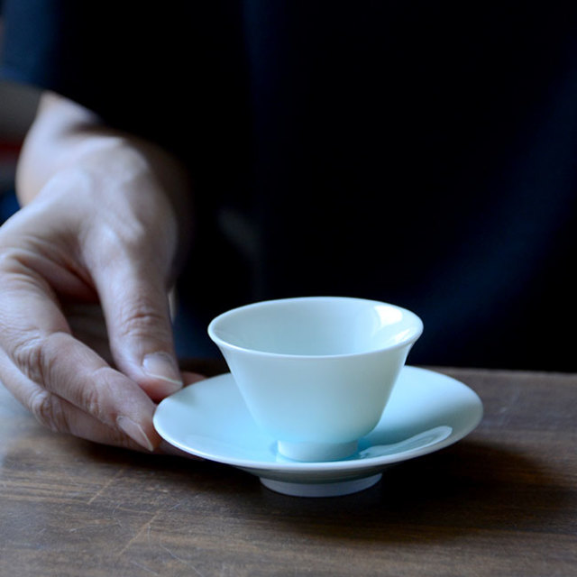 青白磁茶器揃（YN-022） 作家「永草陽平」