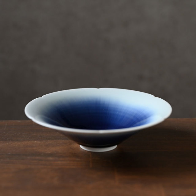 流彩磁鉢5寸（YN-023） 作家「永草陽平」