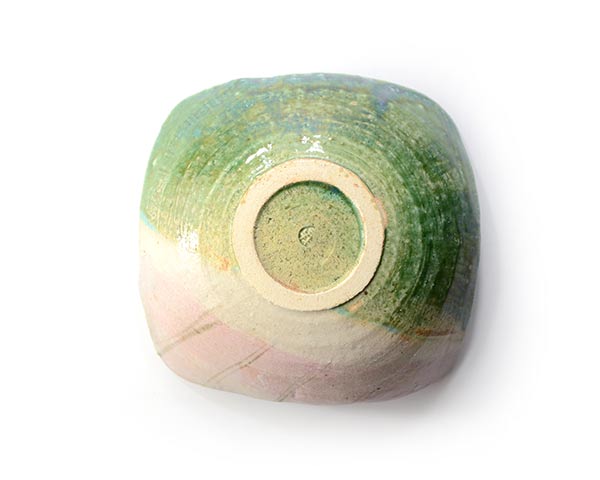 京織部四角鉢 作家「瀬津義雄」