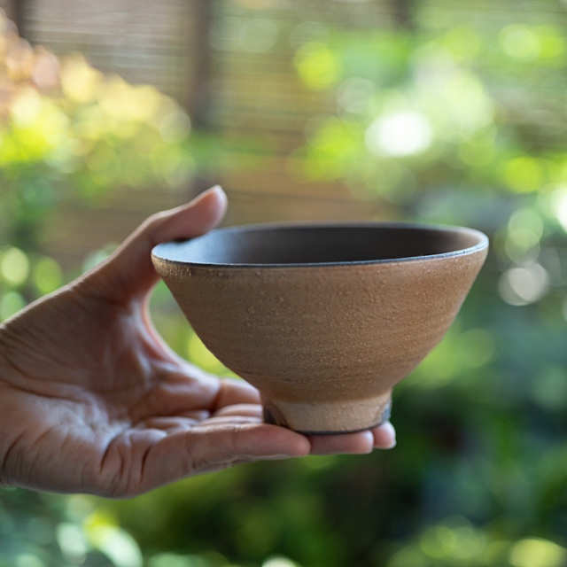 和食器 焼締ごはん茶碗 作家「多屋嘉郎」