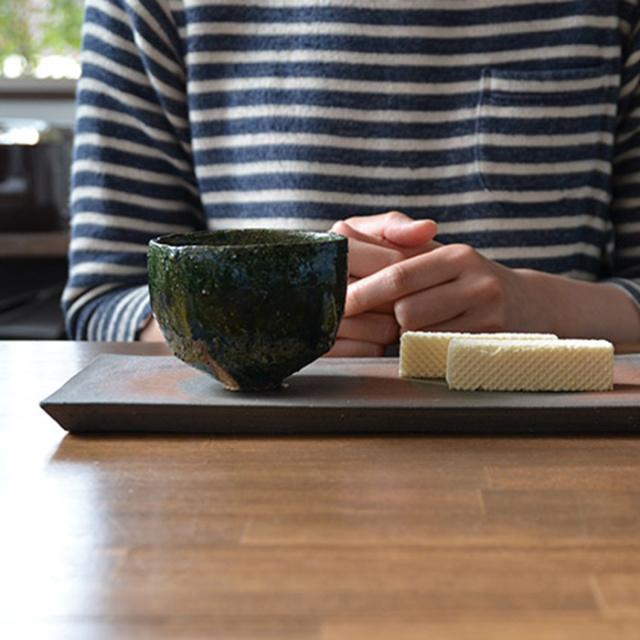 和食器 焼締プレート（長角） 作家「多屋嘉郎」