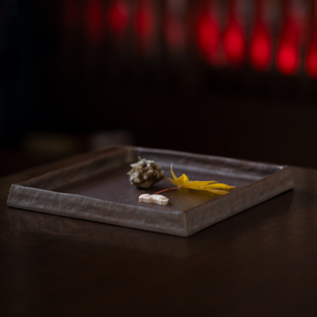 焼締皿　陶芸家