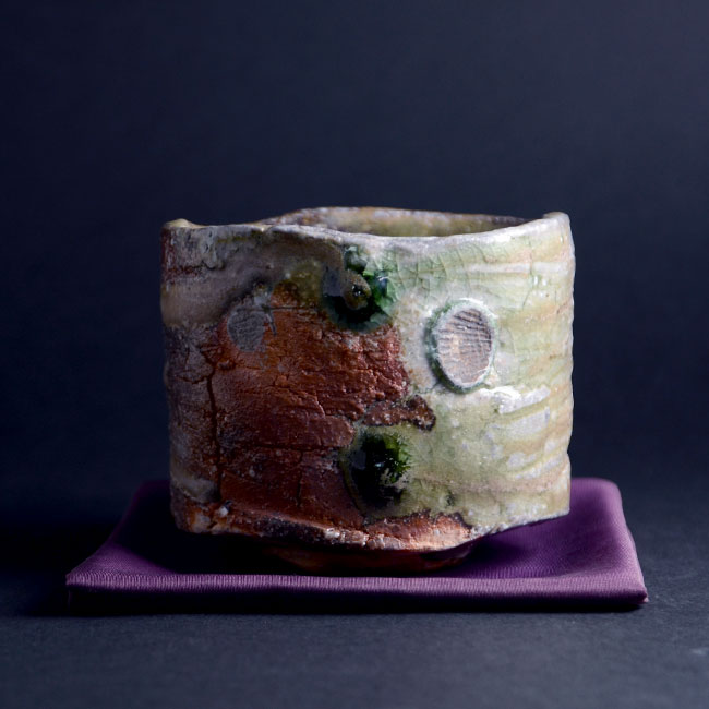 伊賀茶碗（共箱付A）　作家「新学」