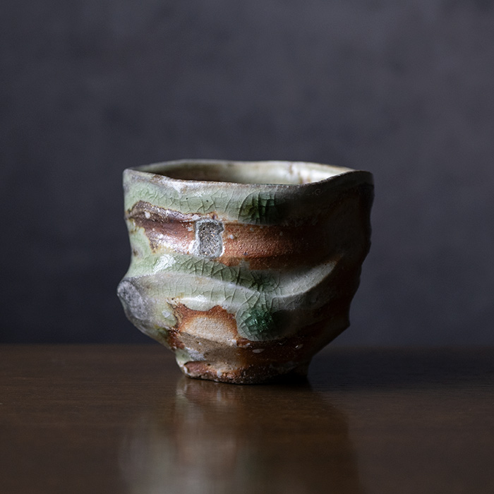 伊賀焼　湯呑　新学