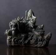 「黎明の月影」新 歓嗣　陶芸作品 伊賀 龍神 作家「新歓嗣」