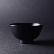 送料無料 ｜和食器　漆器　杉平椀(黒)　作家「角好司」