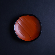 漆器　乾漆小皿（朱）　作家「角好司」