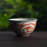 ご飯茶碗 |  粉引赤絵飯碗（KIA-150）　作家「荒木漢一」