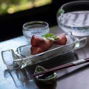 ガラス作家中皿 ガラス・中皿・プレート