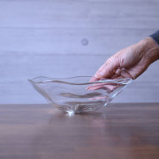 ガラス　ゆらり浅鉢(大）　 作家「原光弘」