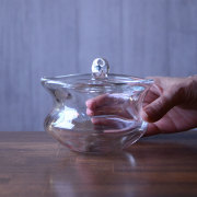 ガラス　フタボウル（Ｌ）  作家「原光弘」