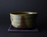 鯉江良二造茶碗と木箱A0363 陶芸家 鯉江良二