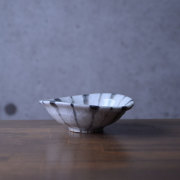 和食器　長石釉十草沓形小鉢　作家「佐々木好正」