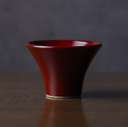 和食器　赤絵酒盃　作家「森野知子」