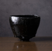 横山香寶 虫明焼 馬絵茶盌 茶道具 抹茶碗 抹茶茶碗 横山香宝
