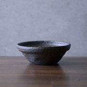 A873-1/荒木義隆 造/焼締平鉢/盛鉢/ A873-1/荒木義隆 造/焼締平鉢/盛鉢/