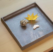 焼締皿　陶芸家