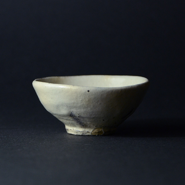和食器　粉引酒盃　（共箱付C）　作家「川淵直樹」 