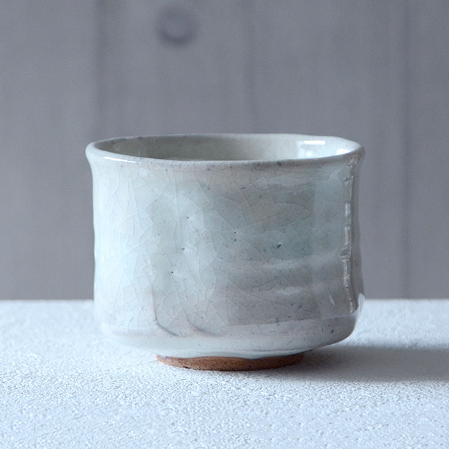 美濃粉引茶碗（共箱付A） 作家「林隆一郎」 