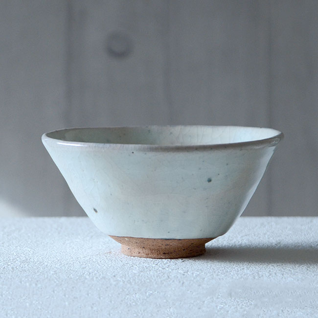 美濃粉引茶碗（共箱付C） 作家「林隆一郎」 