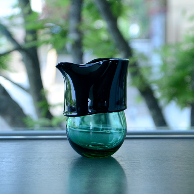 ガラス　DOMAKI “Green” 注器（SI-049）　作家「飯田将平」