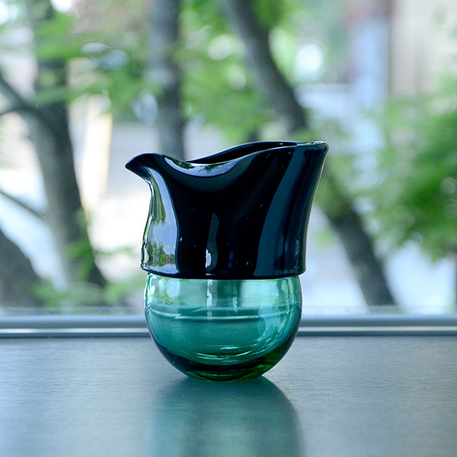 ガラス　DOMAKI “Green” 注器（SI-050）　作家「飯田将平」