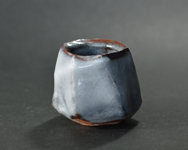 鼠志野ぐい呑（木箱付）　作家「林健人」