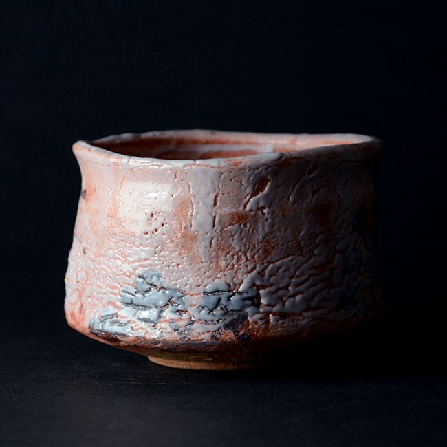 和食器　絵志野茶碗（共箱付no.1）　作家「林健人」