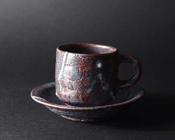 和食器　鼠志野珈琲碗　作家「林健人」