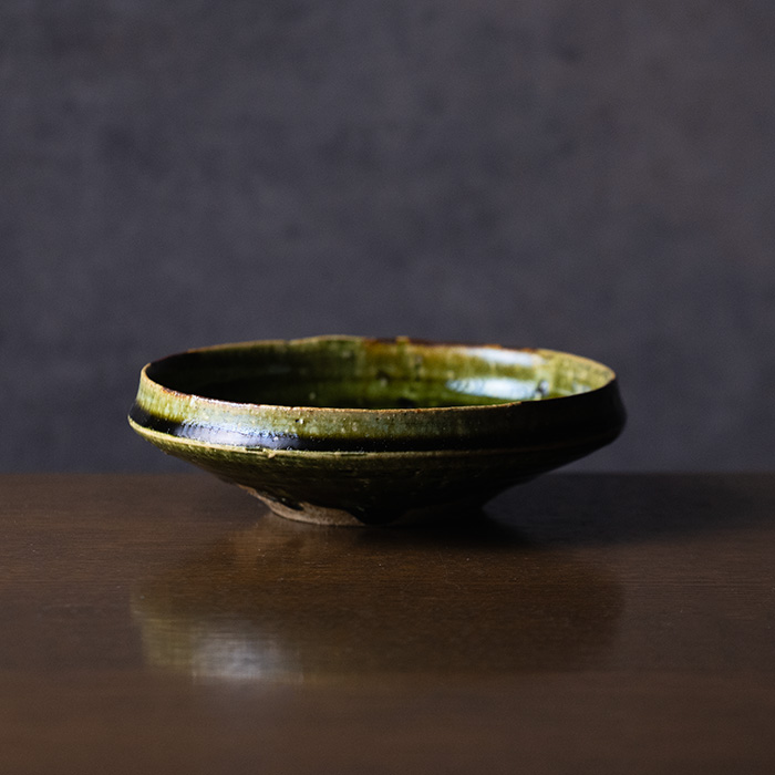 和食器 大和織部長皿 作家「金本卓也」