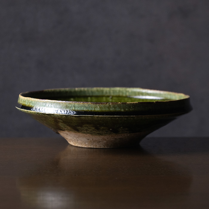 和食器 大和織部四方皿 作家「金本卓也」