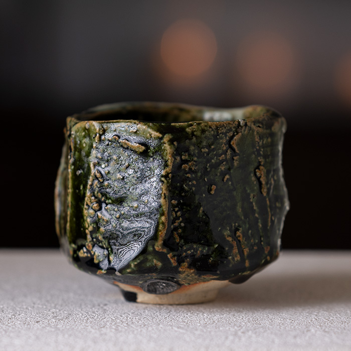抹茶茶碗　織部
