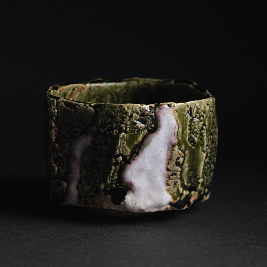 織部　茶碗