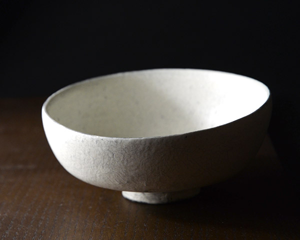 粉引平呉碗　作家「横山拓也」