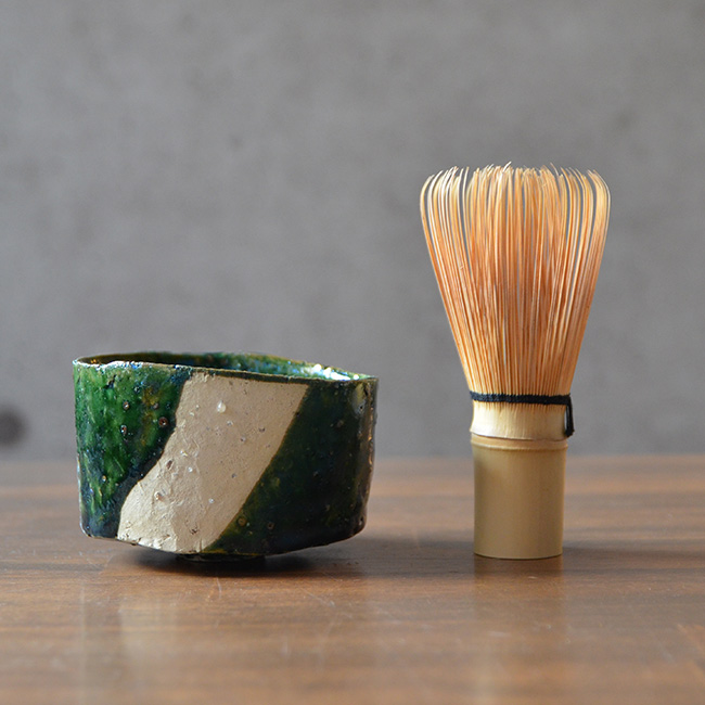 織部白碗(S)　　作家「横山拓也」