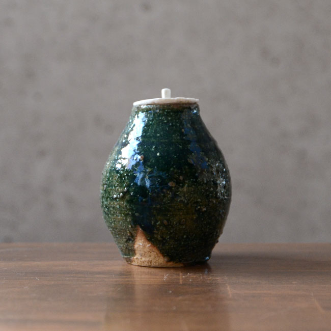 織部茶入B　　作家「横山拓也」