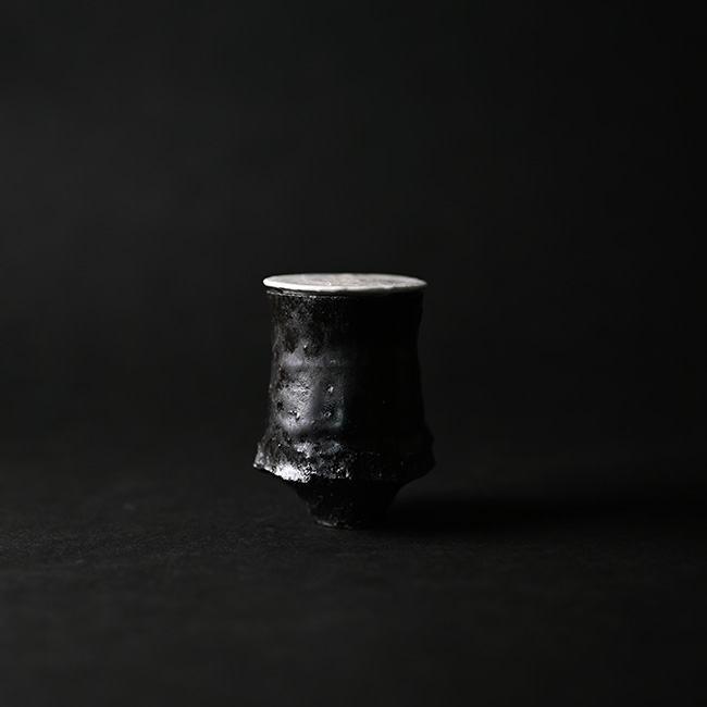 黒茶入　横山拓也