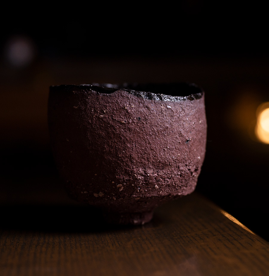 赤/黒茶碗 作家「横山拓也」