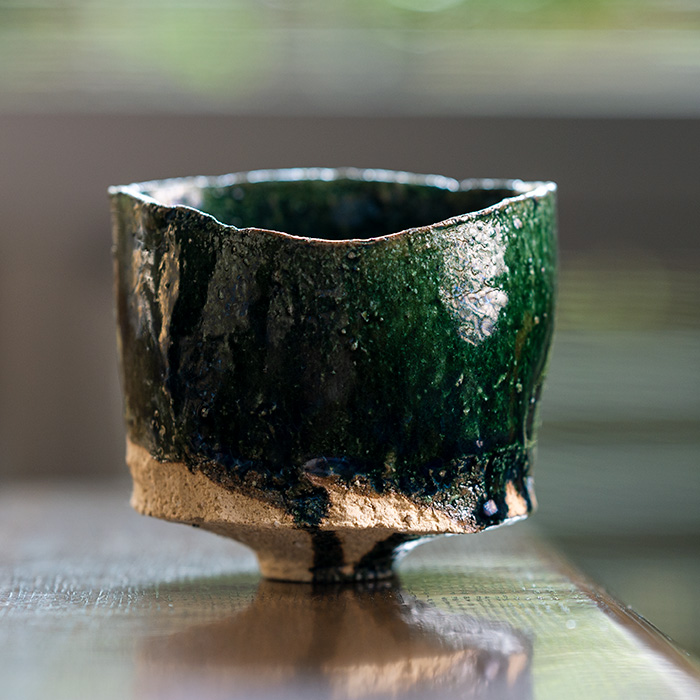 抹茶茶碗　作家　横山拓也