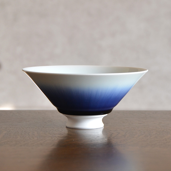 流彩磁鉢　作家「永草陽平」